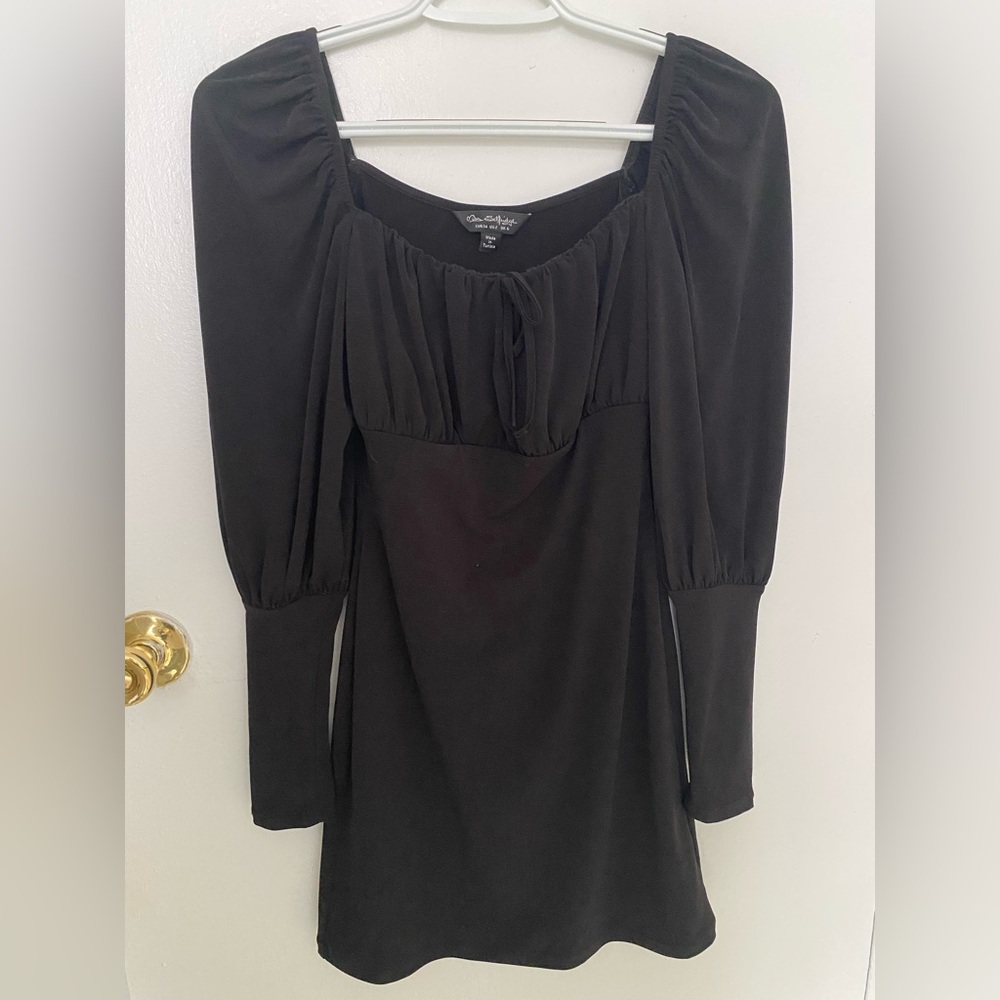 Miss Selfridge Black Long Sleeve Bodycon Dress